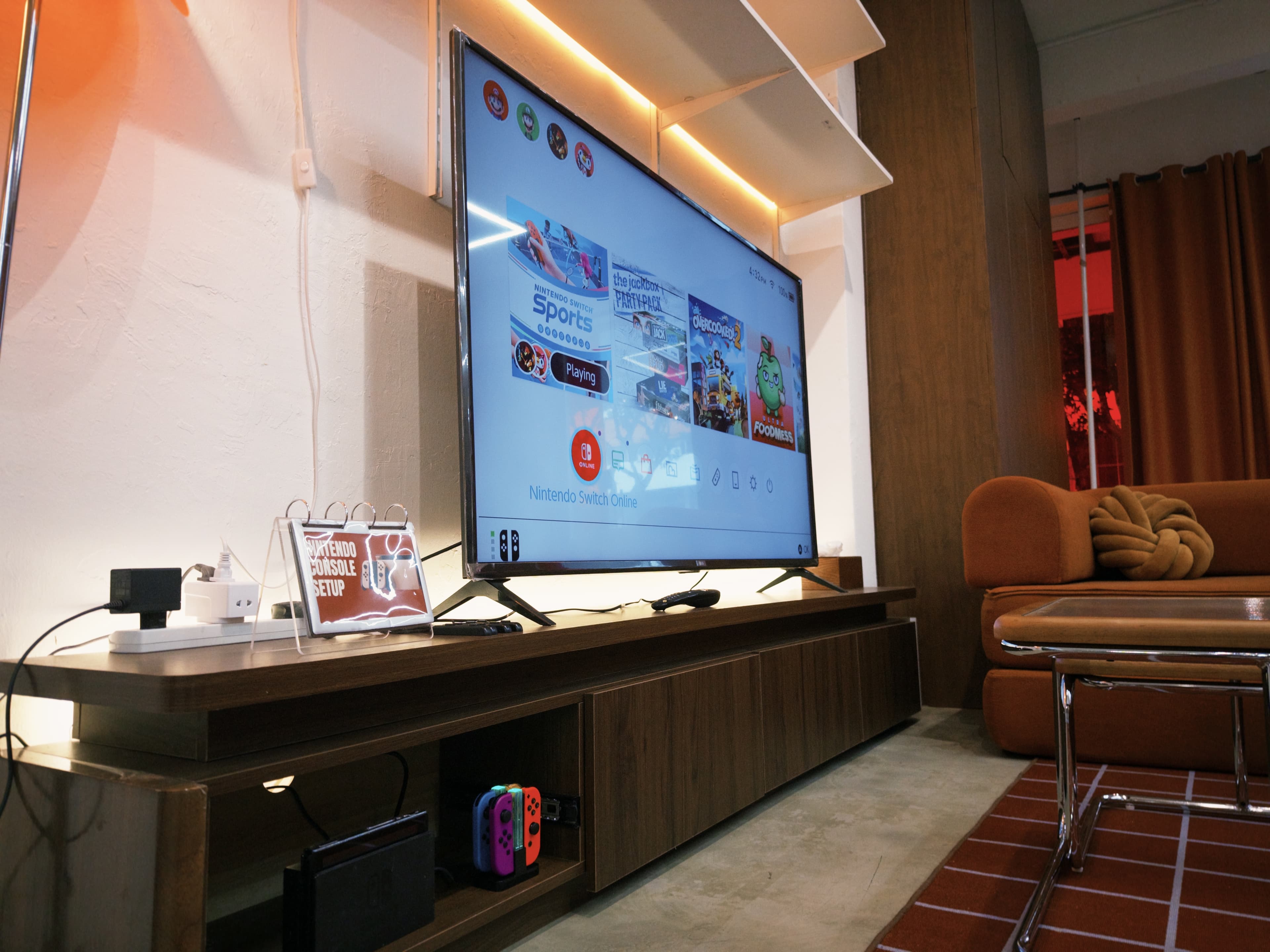 TV and entertainment area